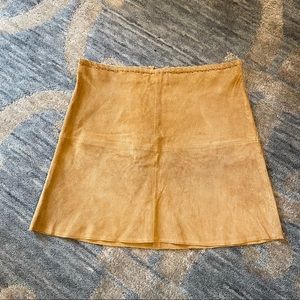 NWOT Forever 21 Camel Suede Mini Skirt
